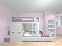 Diseño de habitaciones juveniles en Móstoles.